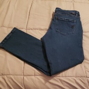 Women's Stretch Jag Jeans Mid Rise Slim Leg Denim Jeans Size 10P